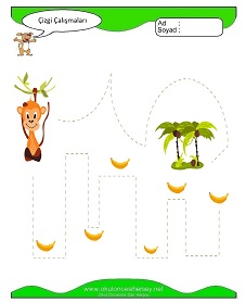 okul öncesi çocuklar Çizgi çalışma sayfaları